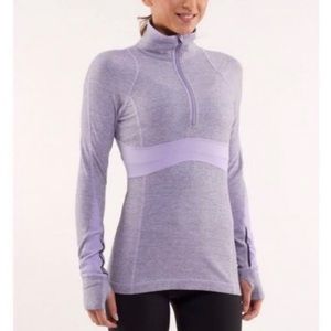 Lululemon quarter zip long sleeve lavender shirt
